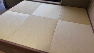 畳で、空間の温度を少し下げる。